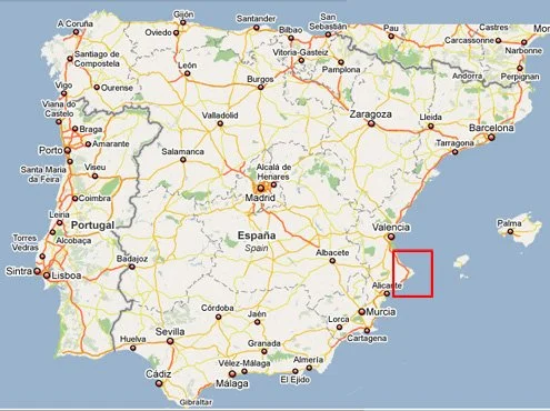 Penon De Ifach Map