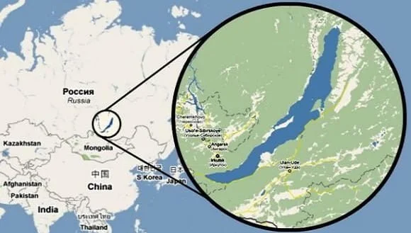 Map of Lake Baikal