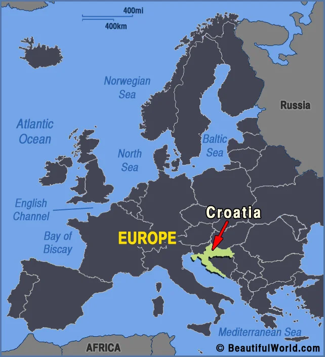 croatia-europe-map