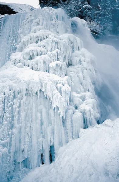 Frozen Krimml Falls