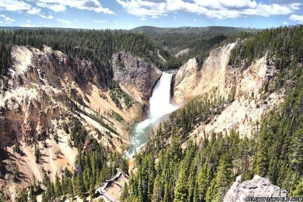 waterfall-yellowstone-national-park